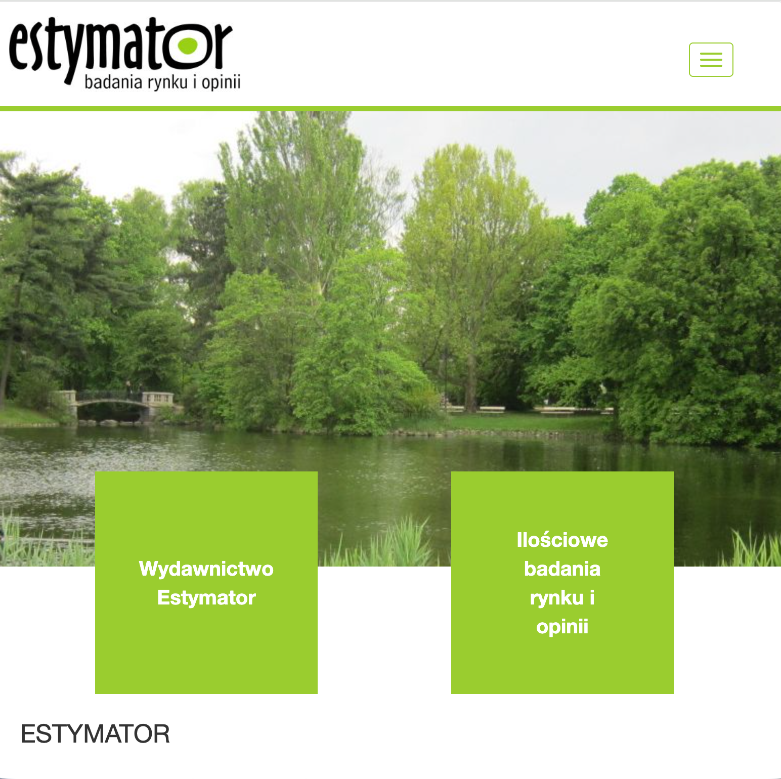 Estymator – strona firmowa