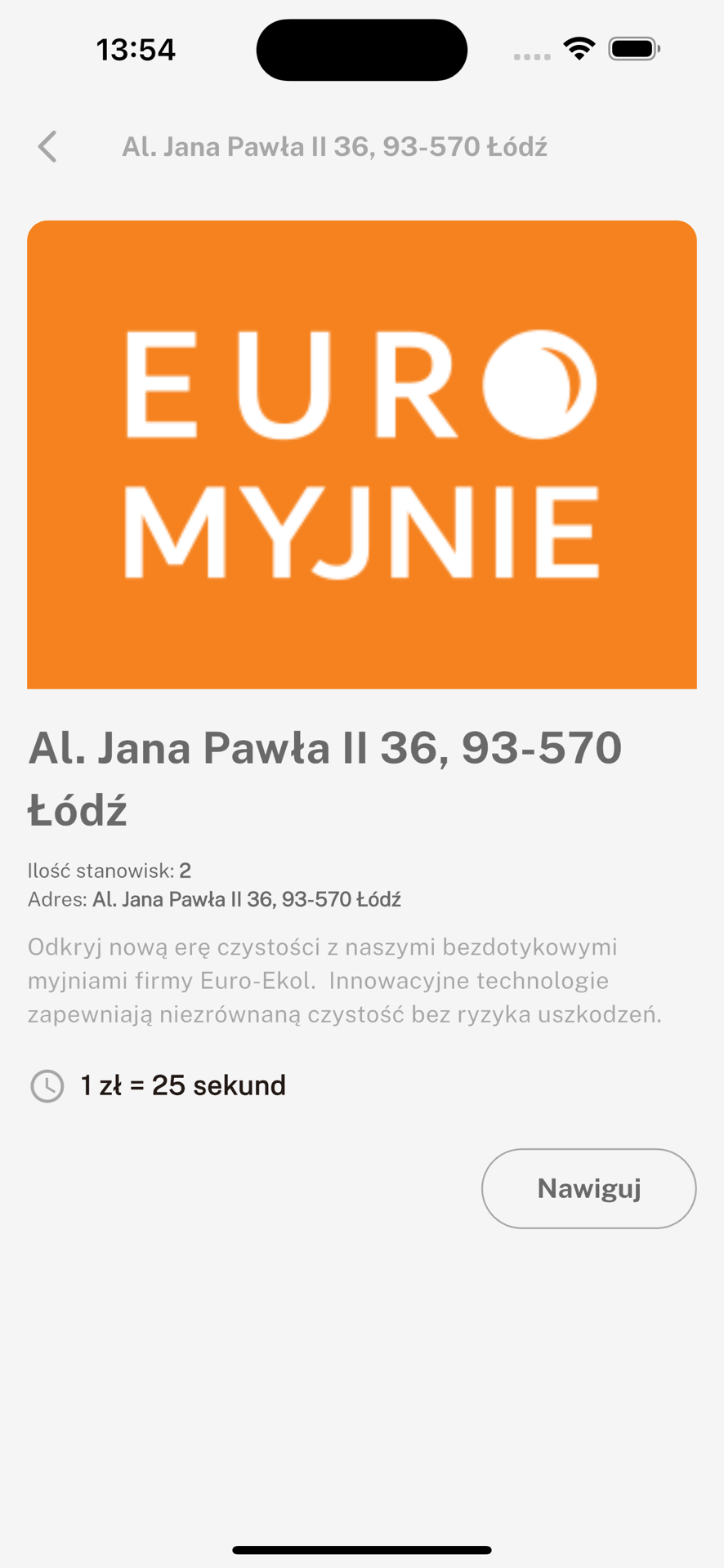 Ekran aplikacji Euro-Ekol - 3